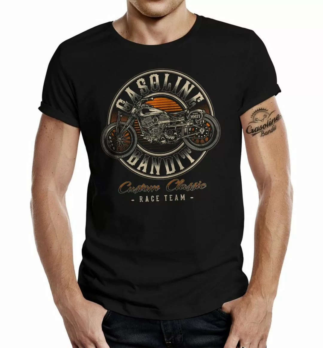 GASOLINE BANDIT® T-Shirt für Biker Racer Fans: Custom Classic Race Team günstig online kaufen