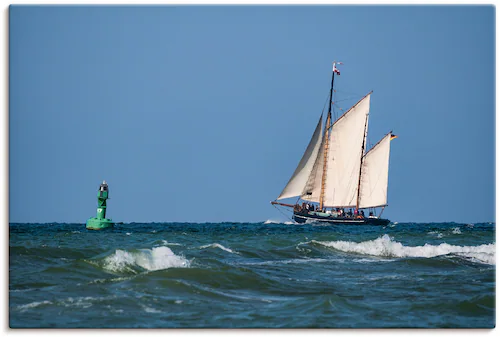 Artland Leinwandbild "Segelschiff auf der Ostsee", Boote & Schiffe, (1 St.) günstig online kaufen