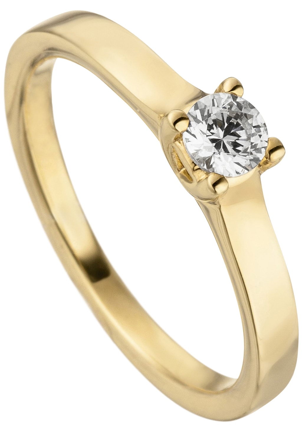 JOBO Solitärring "mit Diamant Brillant 0,15 ct.", 585 Gold günstig online kaufen