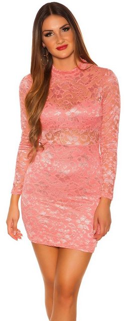 Koucla Minikleid Spitzen-Kleid mit Kragen, Etuikleid Abendkleid günstig online kaufen