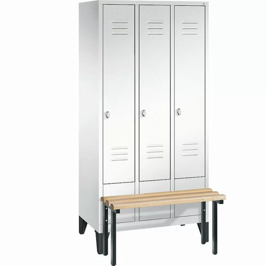 C+P Garderobenschrank Breite: 900 mm x Tiefe: 815 mm x Höhe: 1850 mm schwar günstig online kaufen