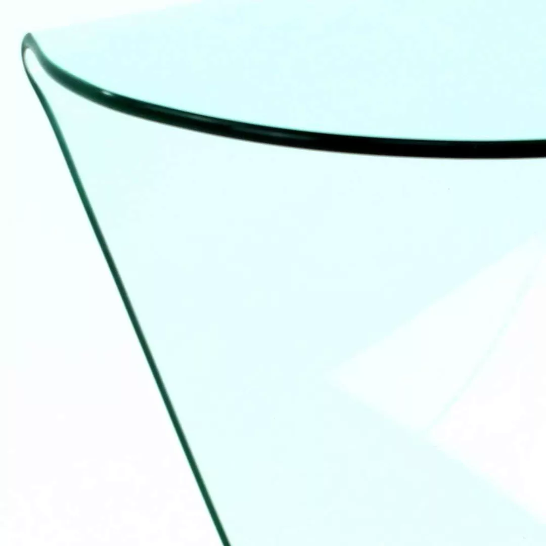 Geformter Glas Tisch in modernem Design 50 cm hoch - 50 cm breit günstig online kaufen