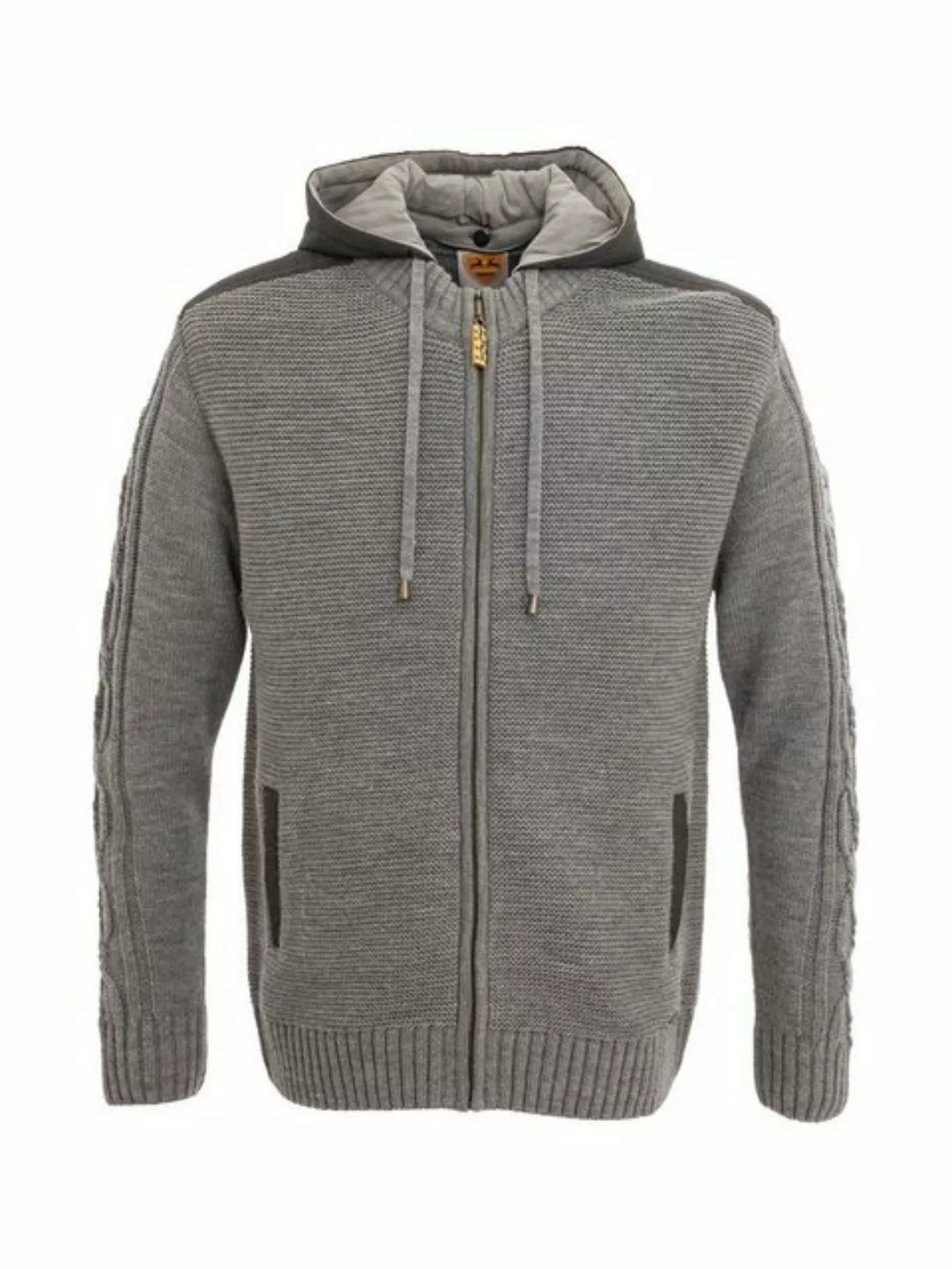 Maddox Trachtenjacke Strickjacke BRUNECK grau günstig online kaufen