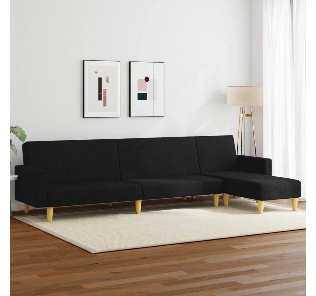 vidaXL Sofa 2-tlg. Sofagarnitur Schwarz Stoff günstig online kaufen