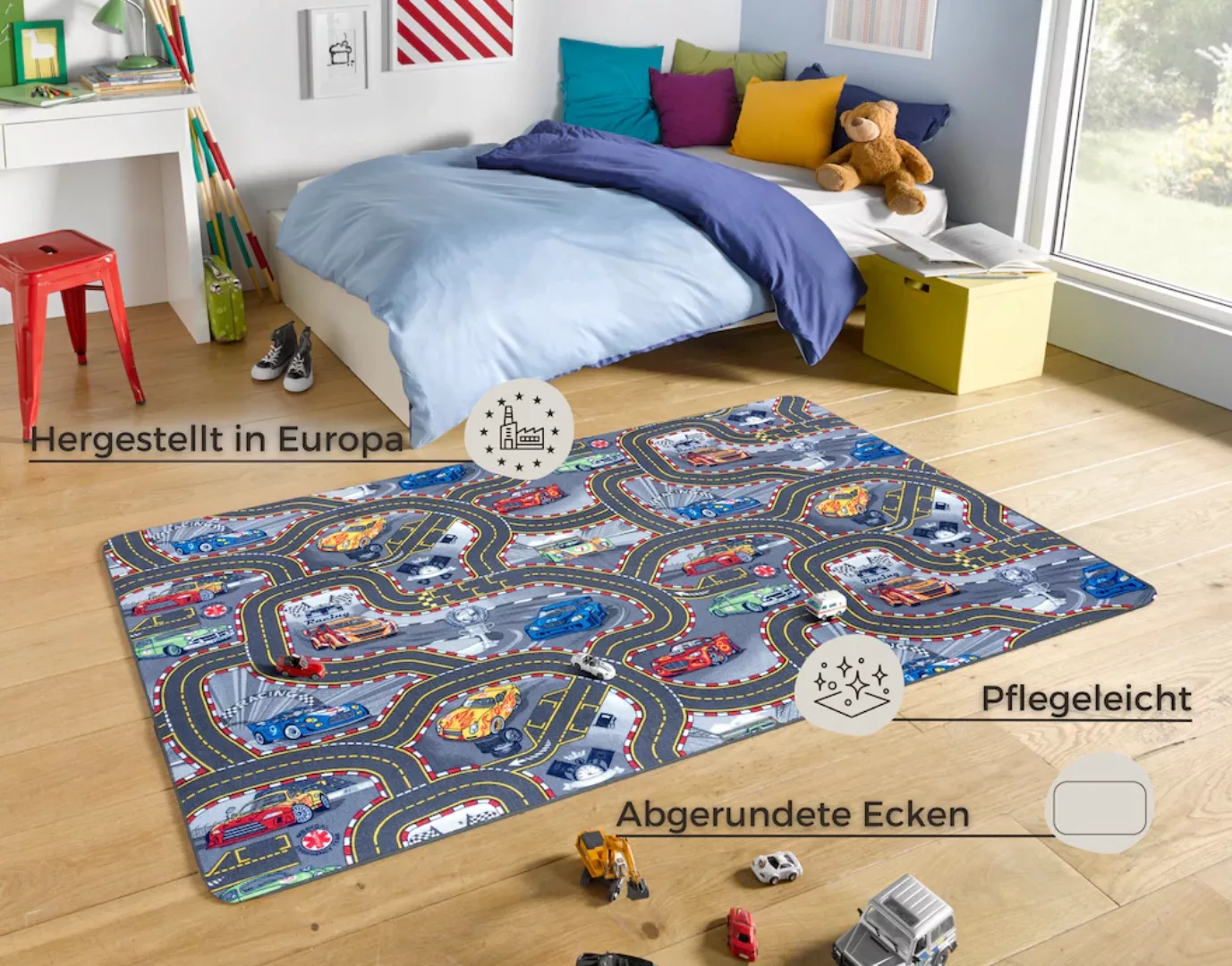 HANSE Home Kinderteppich »Spielteppich Kinder«, rechteckig, Kurzflor, Kinde günstig online kaufen