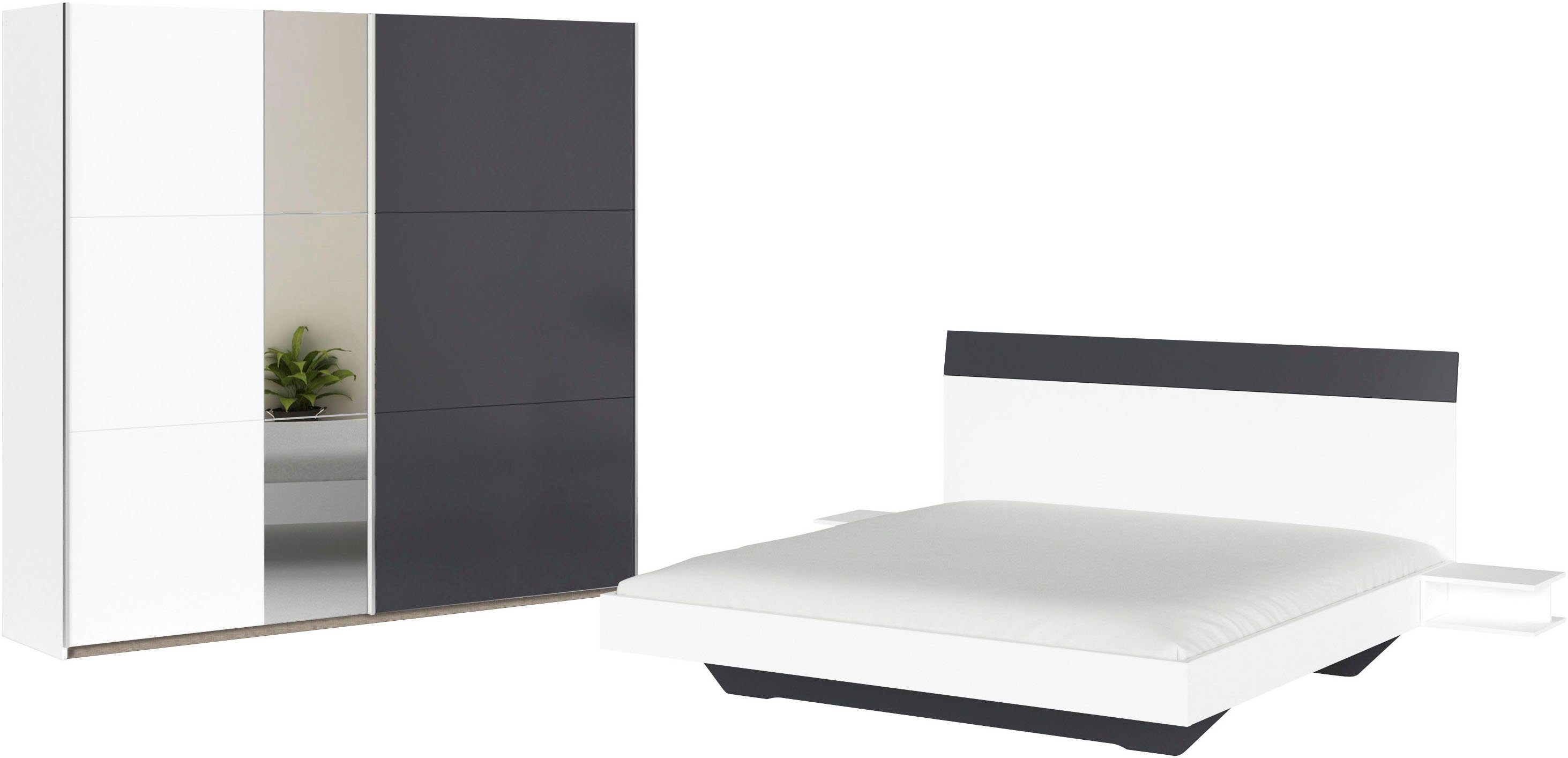 rauch Schlafzimmer-Set "Monza", mit Schwebetürenschrank Breite 218 cm, Bett günstig online kaufen