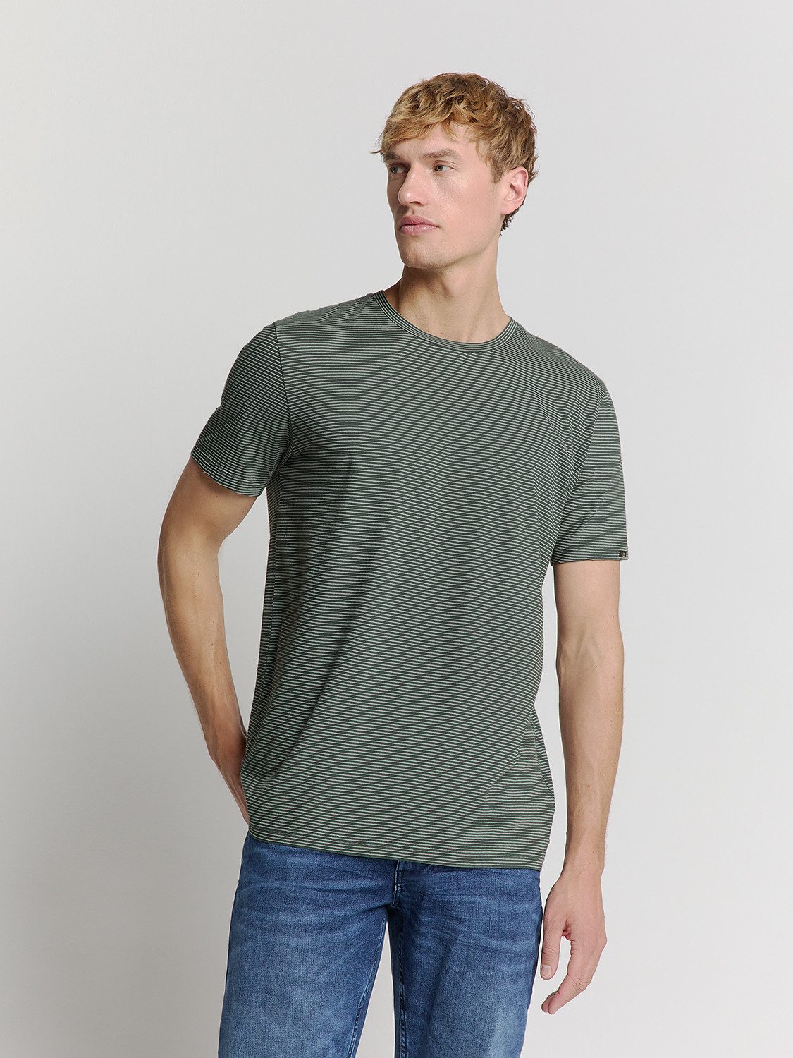 NO EXCESS T-Shirt No Excess Gestreiftes günstig online kaufen