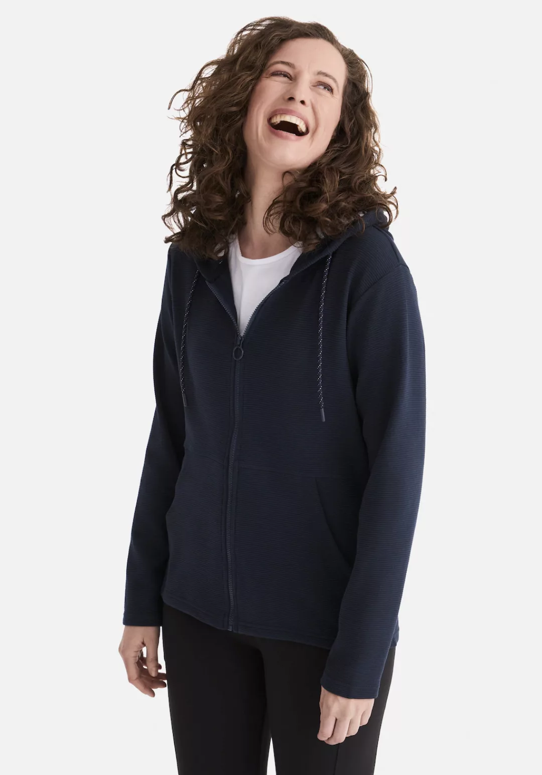 STOOKER WOMEN Sweatjacke "JOANE mit Kapuze Strickfleecejacke", Sweatjacke K günstig online kaufen