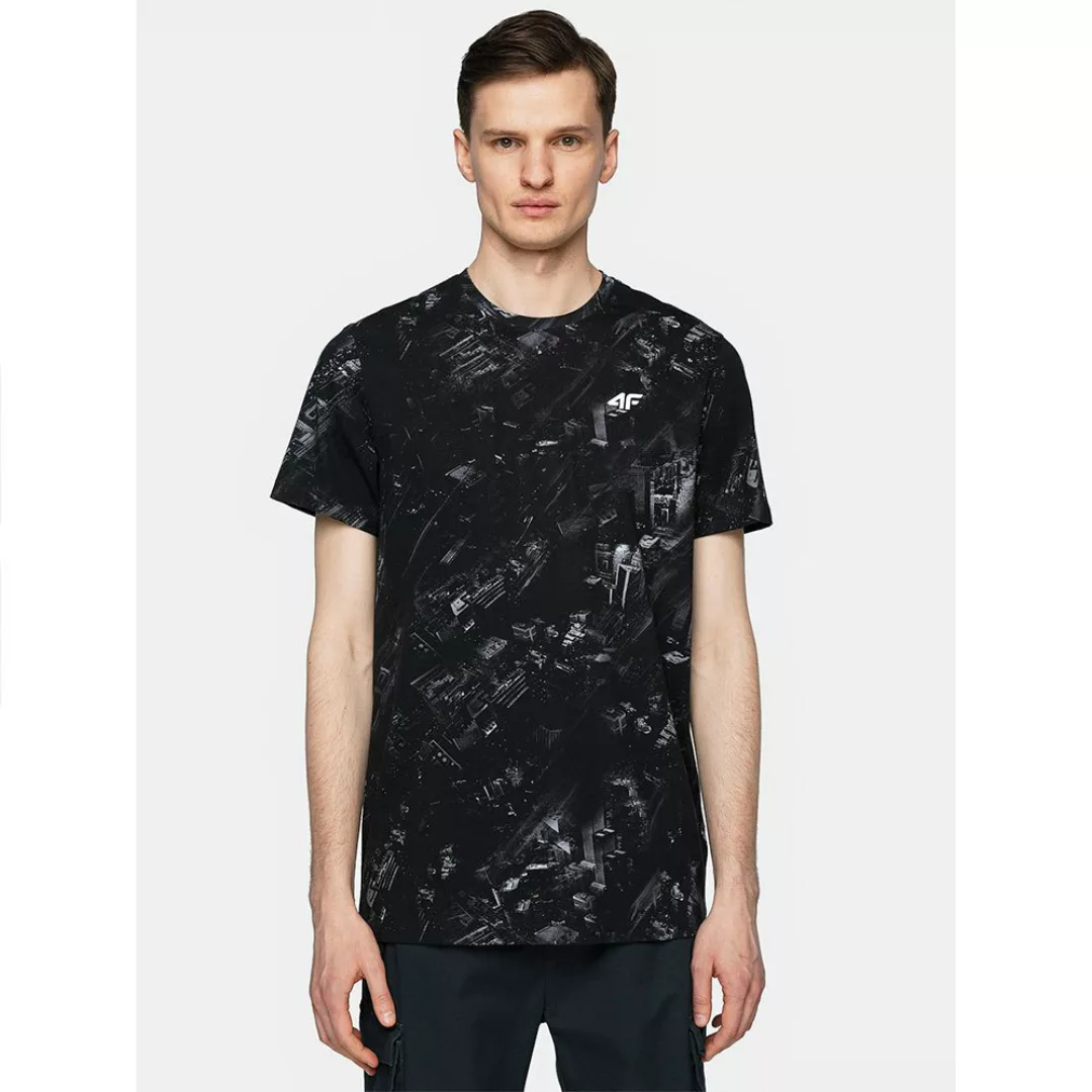 4f Kurzärmeliges T-shirt 2XL Navy Allover günstig online kaufen