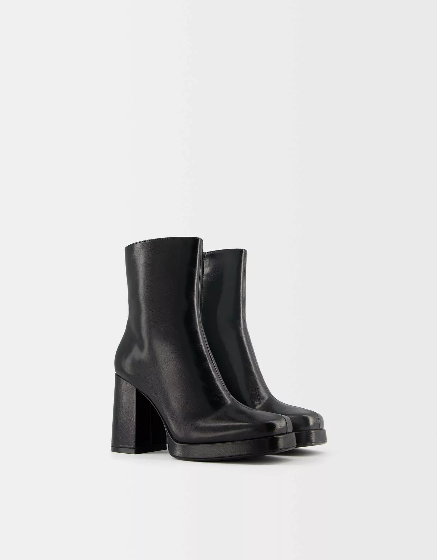 Bershka Plateau-Stiefeletten Mit Absatz Damen 36 Schwarz günstig online kaufen