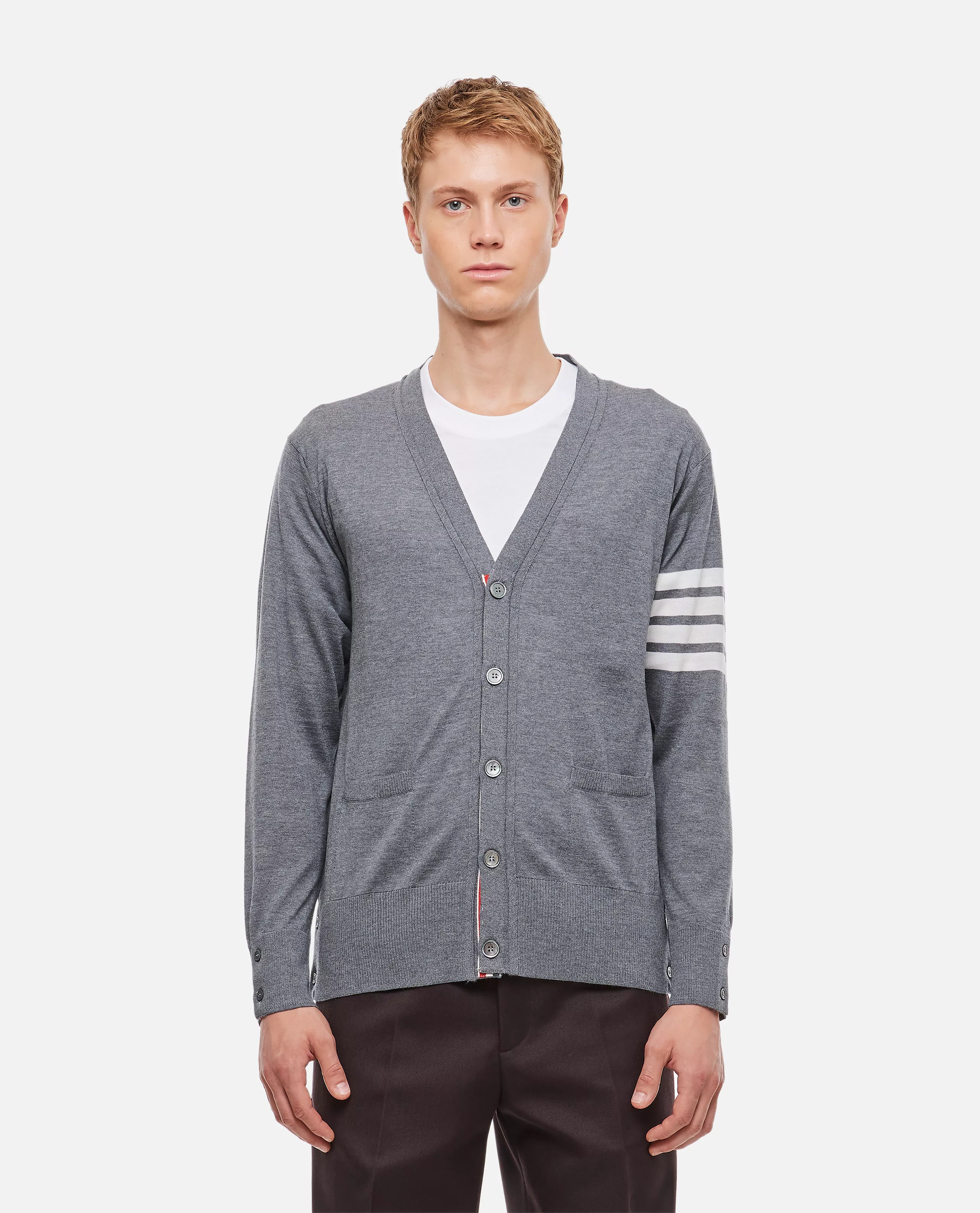 MERINO WOOL 4-BAR CARDIGAN günstig online kaufen