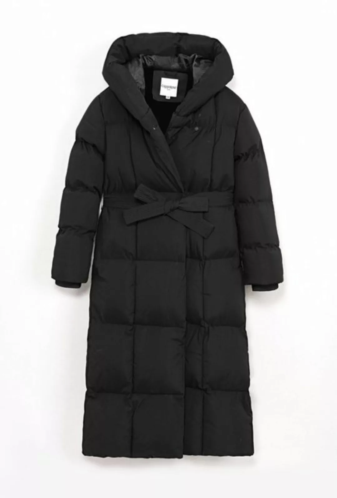 Copperose Winterjacke Damen Puffer Jacke Lang mit Kapuze & Gürtel, Winter M günstig online kaufen