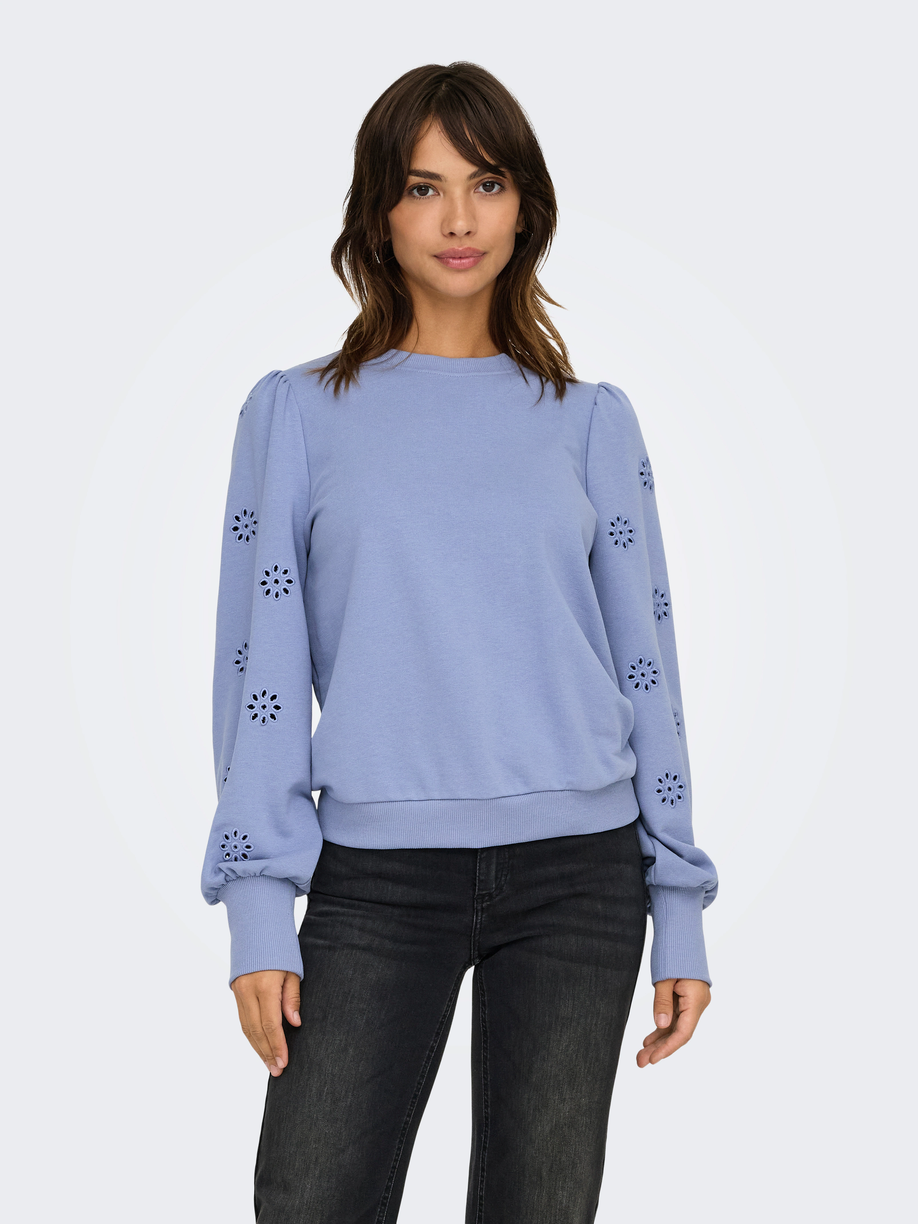 ONLY Sweatshirt "ONLFEMME L/S PUFF EMBROIDERY UB SWT" günstig online kaufen