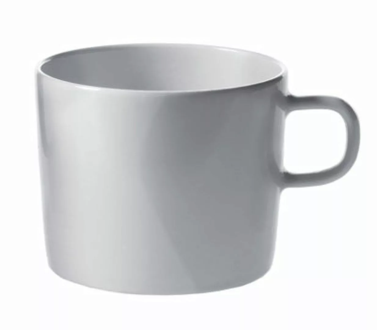 Kaffeetasse Platebowlcup keramik weiß - Alessi - Weiß günstig online kaufen
