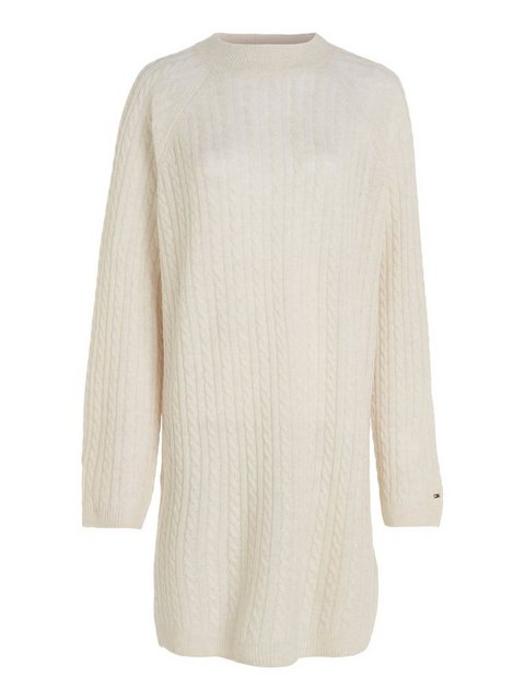 Tommy Hilfiger Strickkleid SOFT WOOL AO CABLE C-NK DRESS aus weichem Zopfst günstig online kaufen