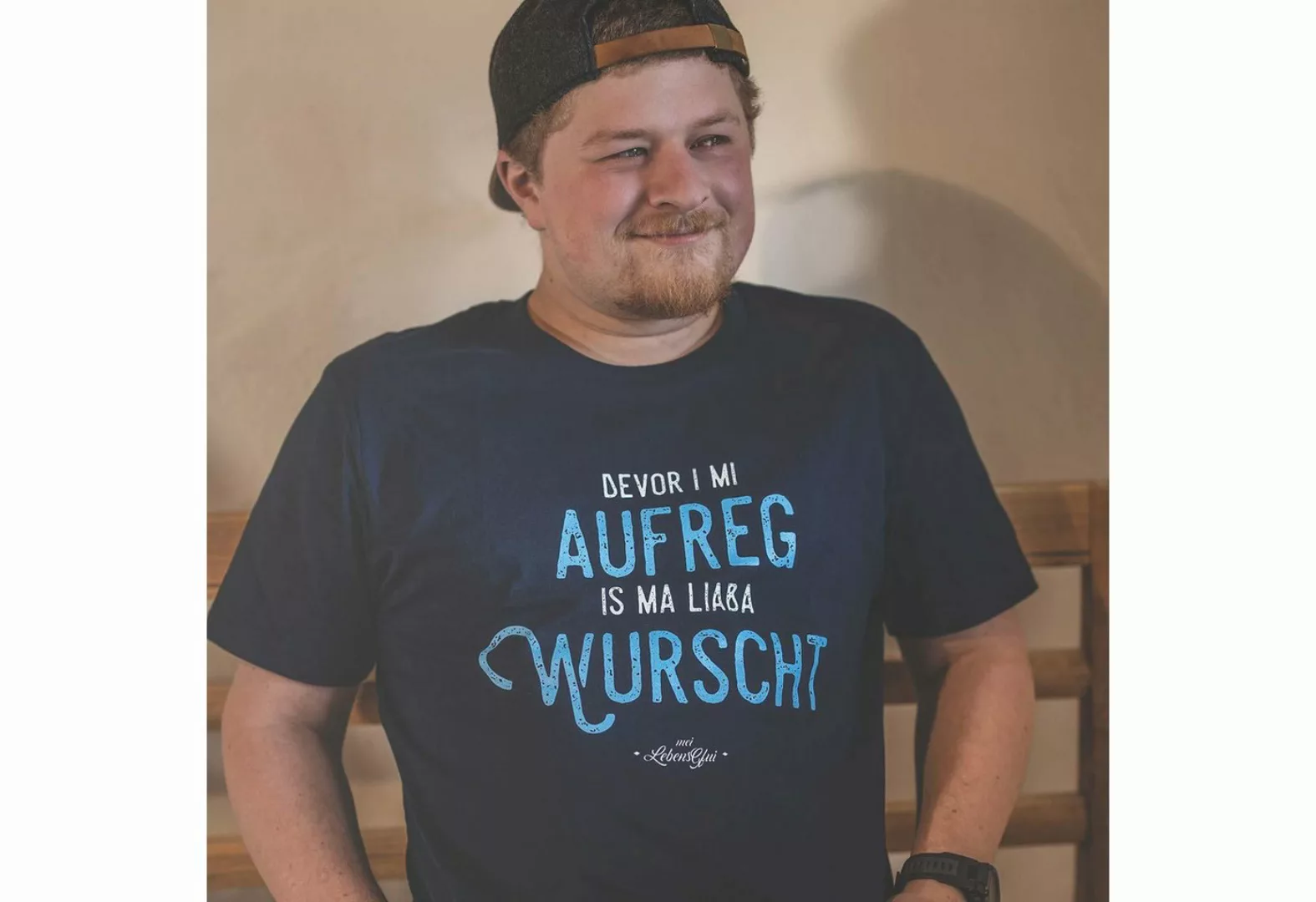 Bavariashop T-Shirt Herren T-Shirt "Bevor i mi aufreg... günstig online kaufen