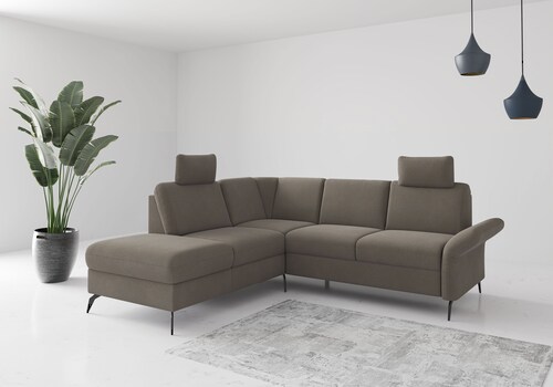 Home affaire Ecksofa "Rochelle", wahlweise mit Bettfunktion, Bettkasten und günstig online kaufen