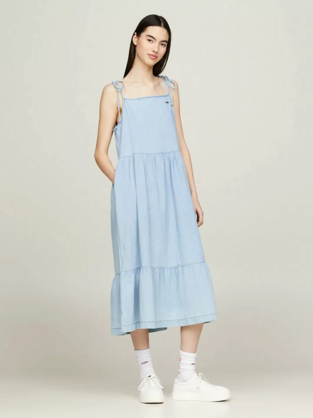 Tommy Jeans Curve Blusenkleid TJW CHAMBRAY DRESS EXT Große Größen günstig online kaufen