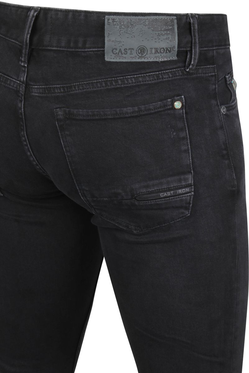 Cast Iron Riser Slim Jeans Washed Denim Schwarz - Größe W 31 - L 34 günstig online kaufen