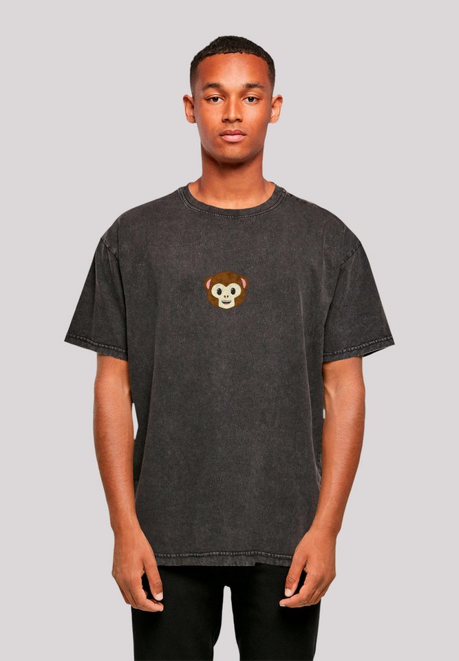 emoji couture T-Shirt Smiling monkey furry face Premium Qualität günstig online kaufen