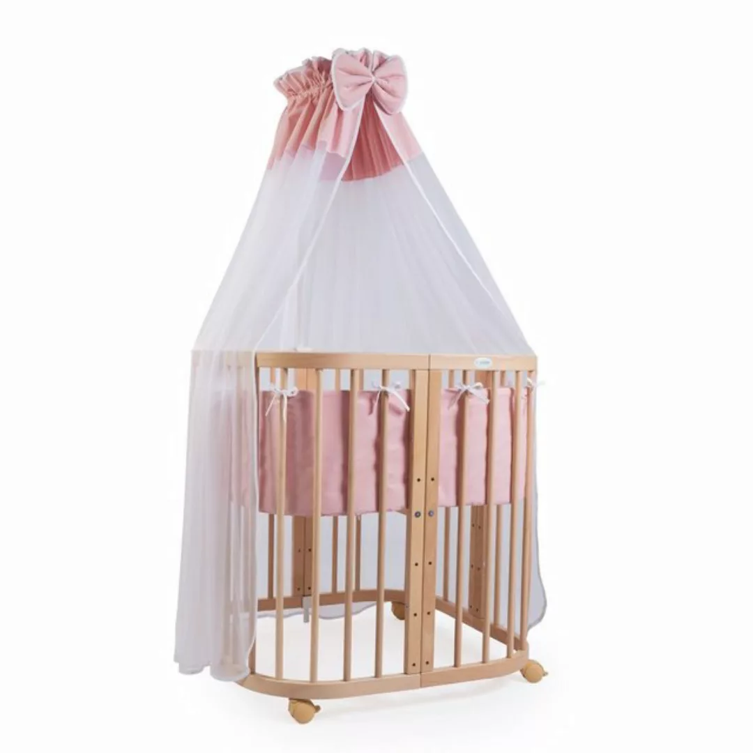 Waldin Babybett Mobiles Babybett aus Holz 7in1 mit Matratze, mitwachsend günstig online kaufen