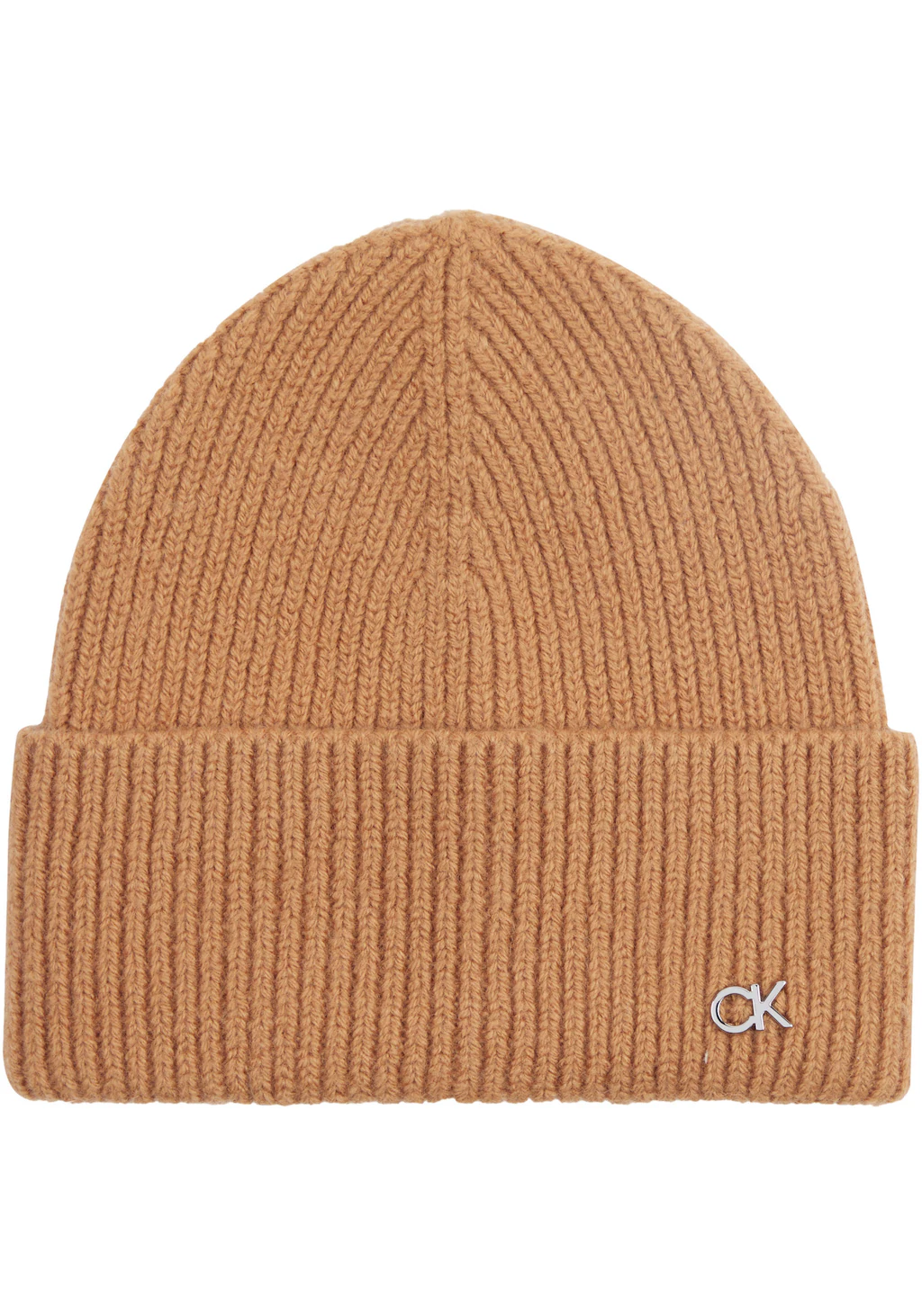 Calvin Klein Beanie "CK METAL CHUNKY RIB BEANIE", mit Logozeichen günstig online kaufen