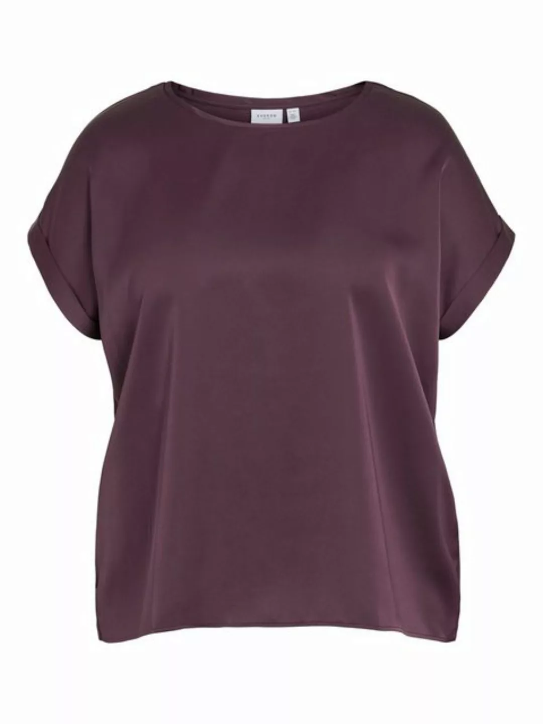 Vila T-Shirt Satin Blusen T-Shirt Plus Size Übergrößen Basic Top VIELLETTE günstig online kaufen