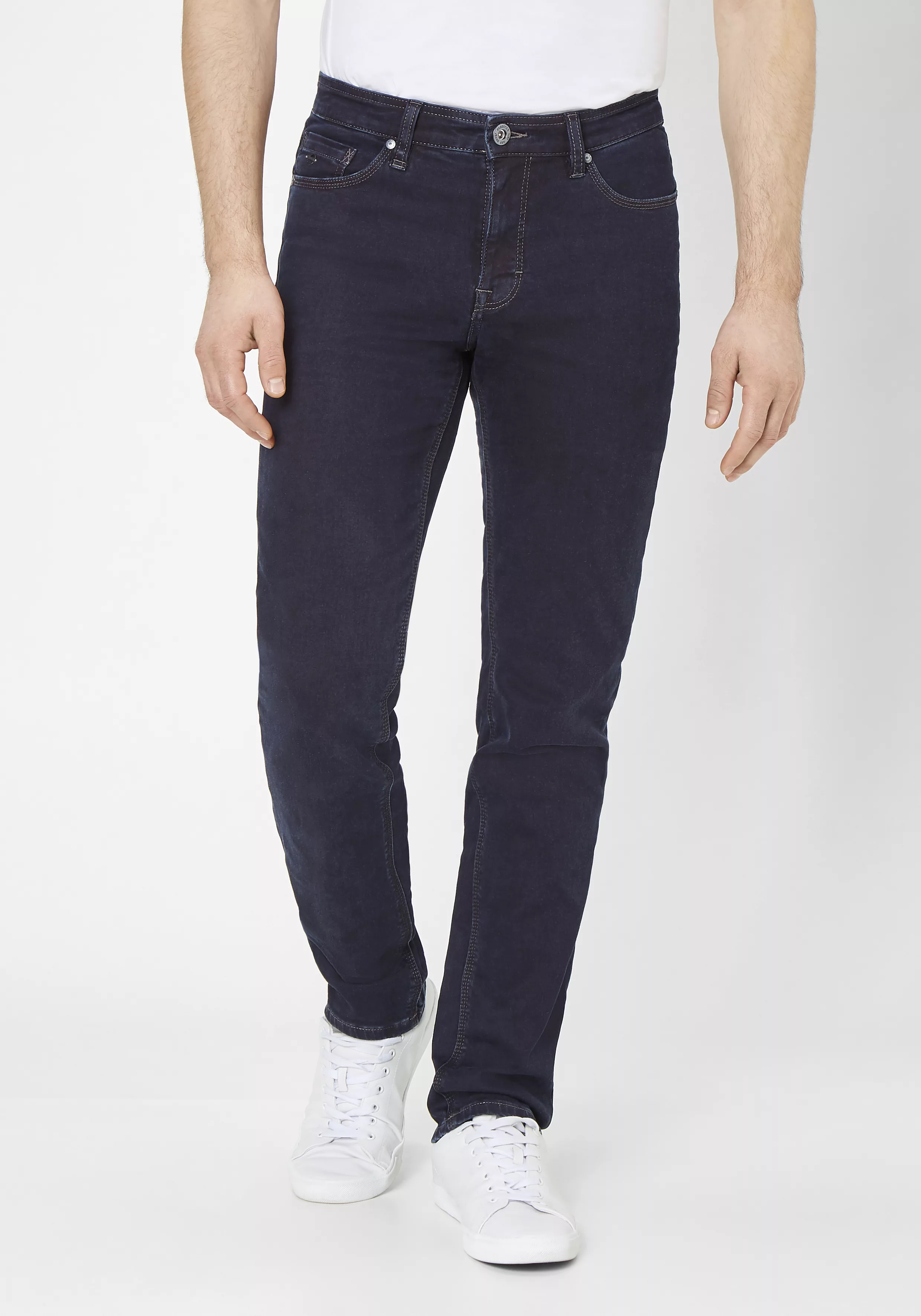 Paddock`s Herren Jeans Ranger Pipe - Slim Fit - Blau - Blue/Black Motion & günstig online kaufen