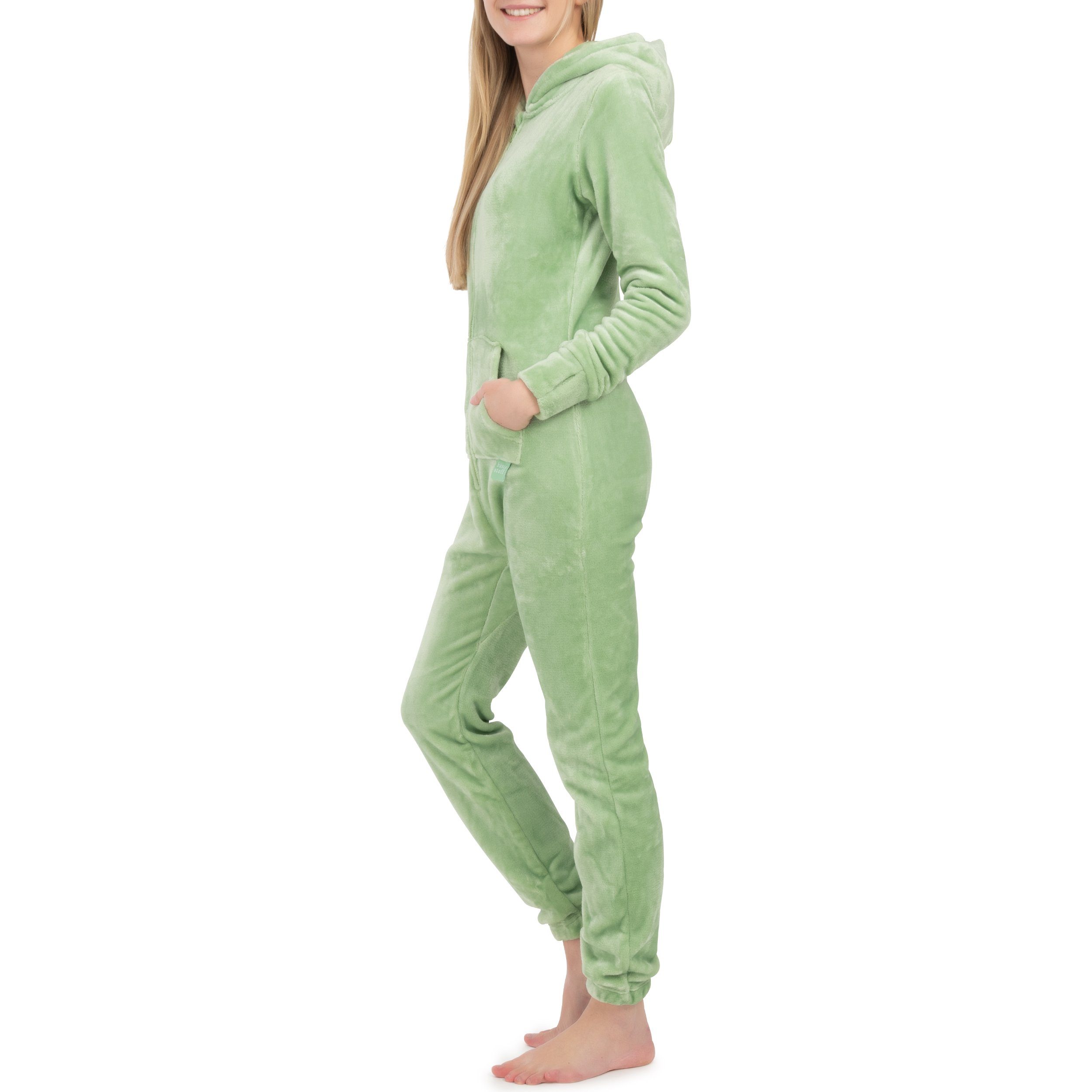 Basisstoff Jumpsuit Kitten Damen Jumpsuit Teddy günstig online kaufen