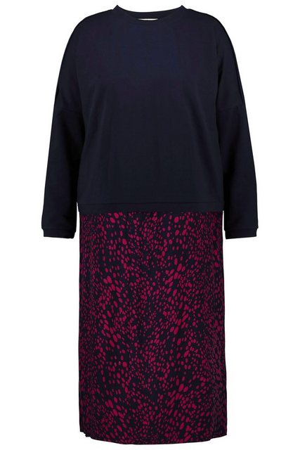 Ulla Popken Jerseykleid Bellieva-Sweatkleid Stillfunktion Rundhals günstig online kaufen