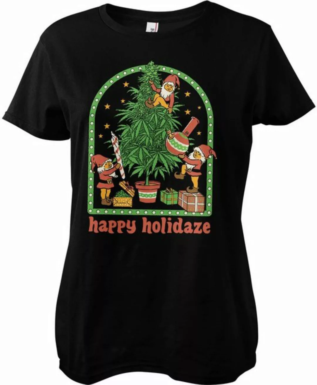 Steven Rhodes T-Shirt Happy Holidaze Girly Tee günstig online kaufen