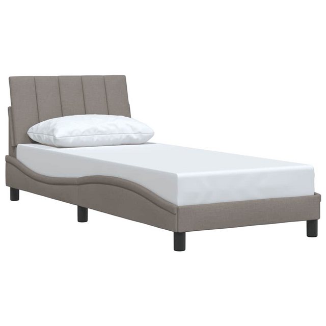 vidaXL Bett Bettgestell ohne Matratze Taupe 80x200 cm Stoff günstig online kaufen