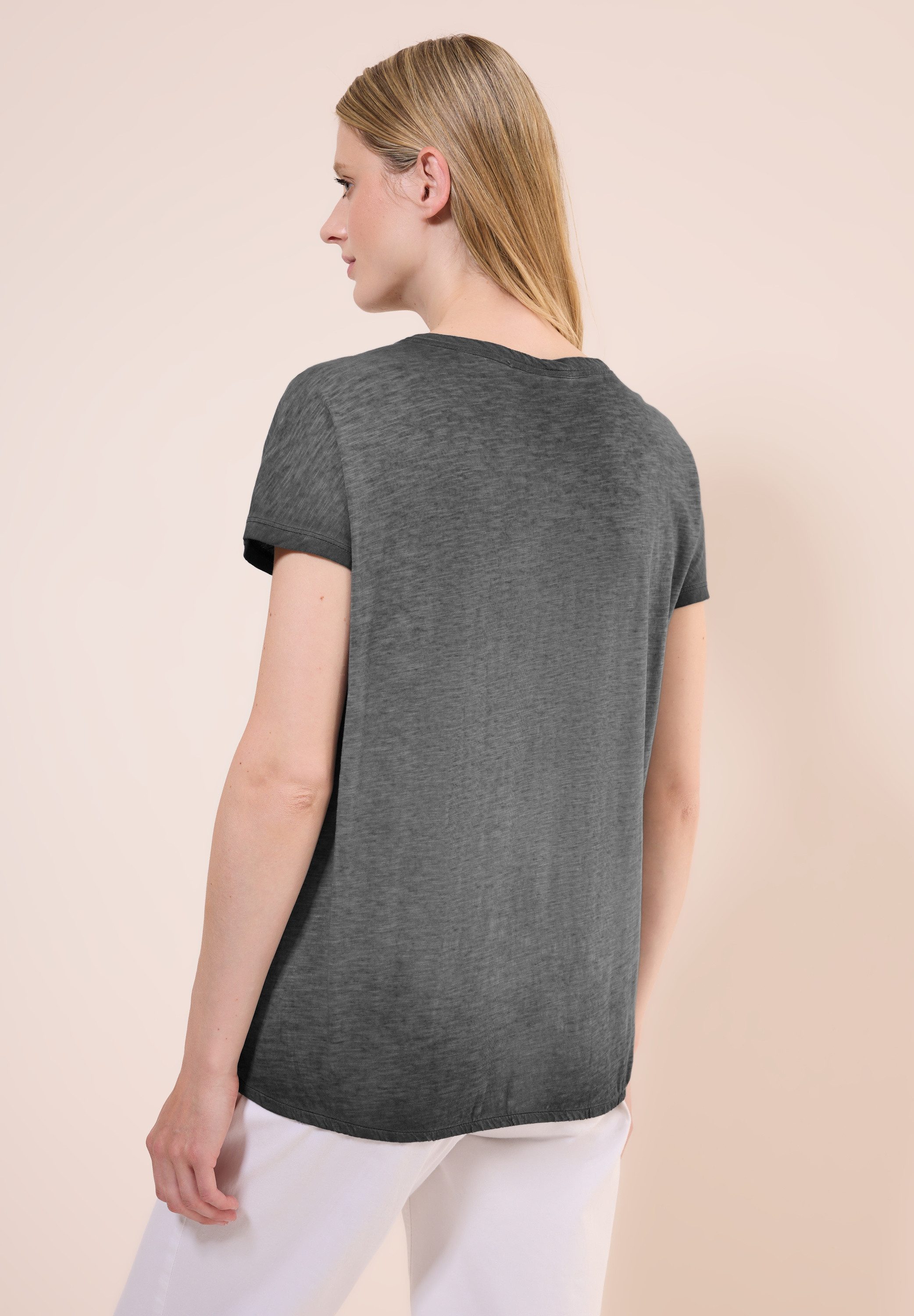 Cecil V-Shirt, aus reiner Baumwolle günstig online kaufen