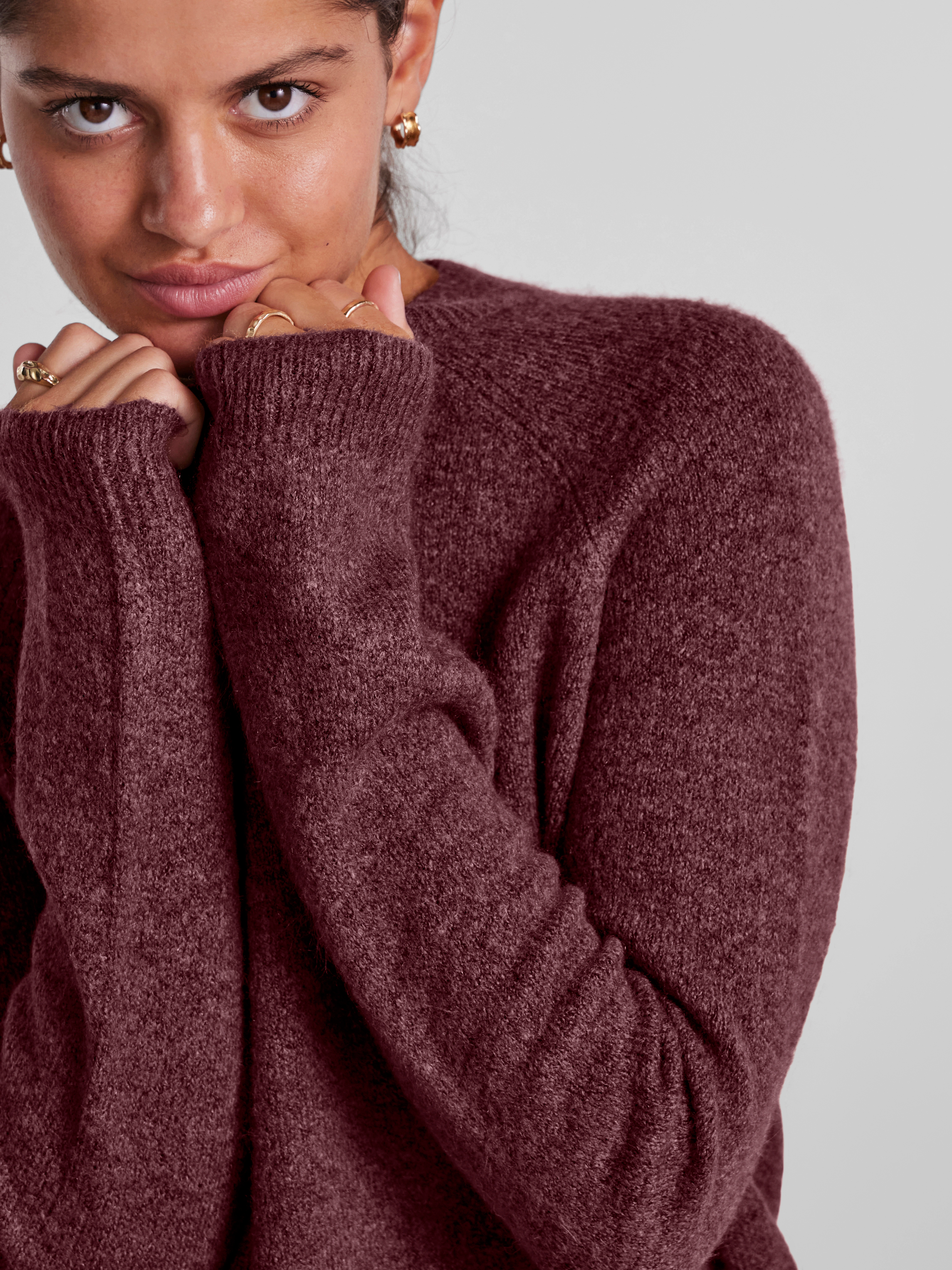 pieces Strickpullover "PCJULIANA LS O-NECK KNIT NOOS BC" günstig online kaufen