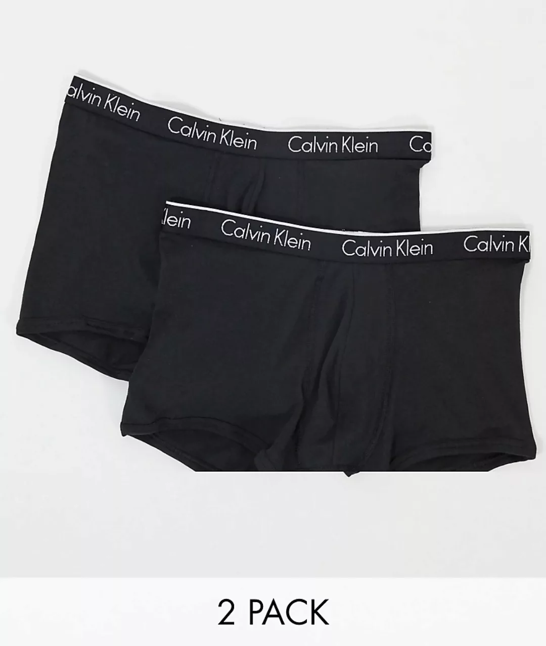 Calvin Klein – Unterhosen im 2er-Pack in Schwarz günstig online kaufen