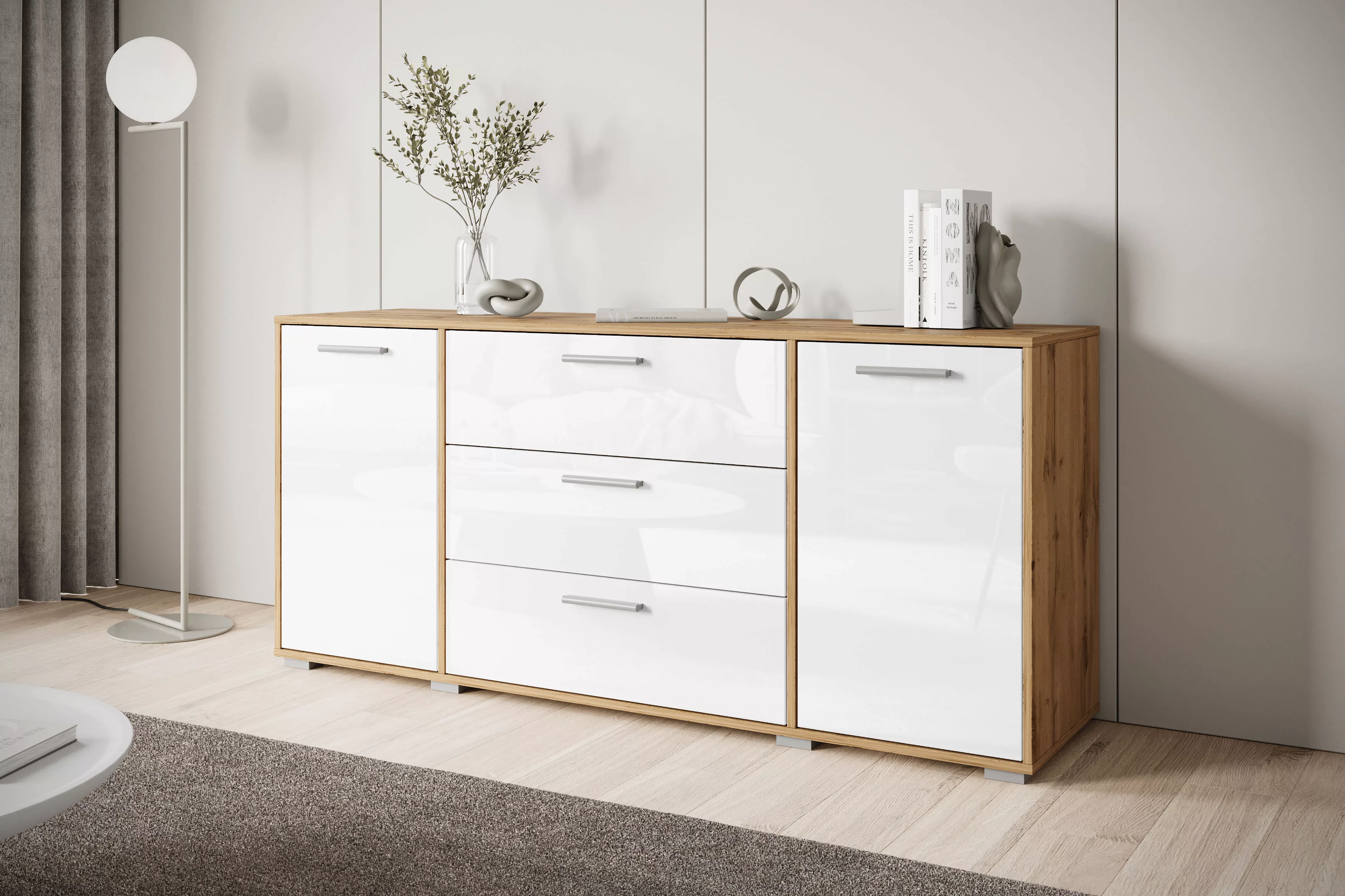 INOSIGN Sideboard "BOGOTA", moderne Kommode, Schubladenschrank mit verstell günstig online kaufen