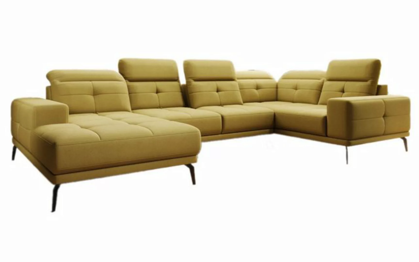 Luxusbetten24 Sofa Designer Sofa Nerio, mit verstellbarer Kopf- und Rückenl günstig online kaufen