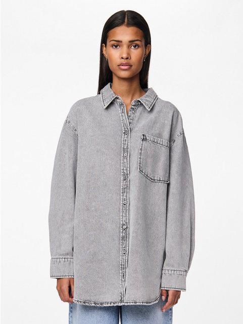 ONLY & SONS Jeansbluse - lässiges Jeanshemd - Overshirt - PCMAISIE LS DENIM günstig online kaufen