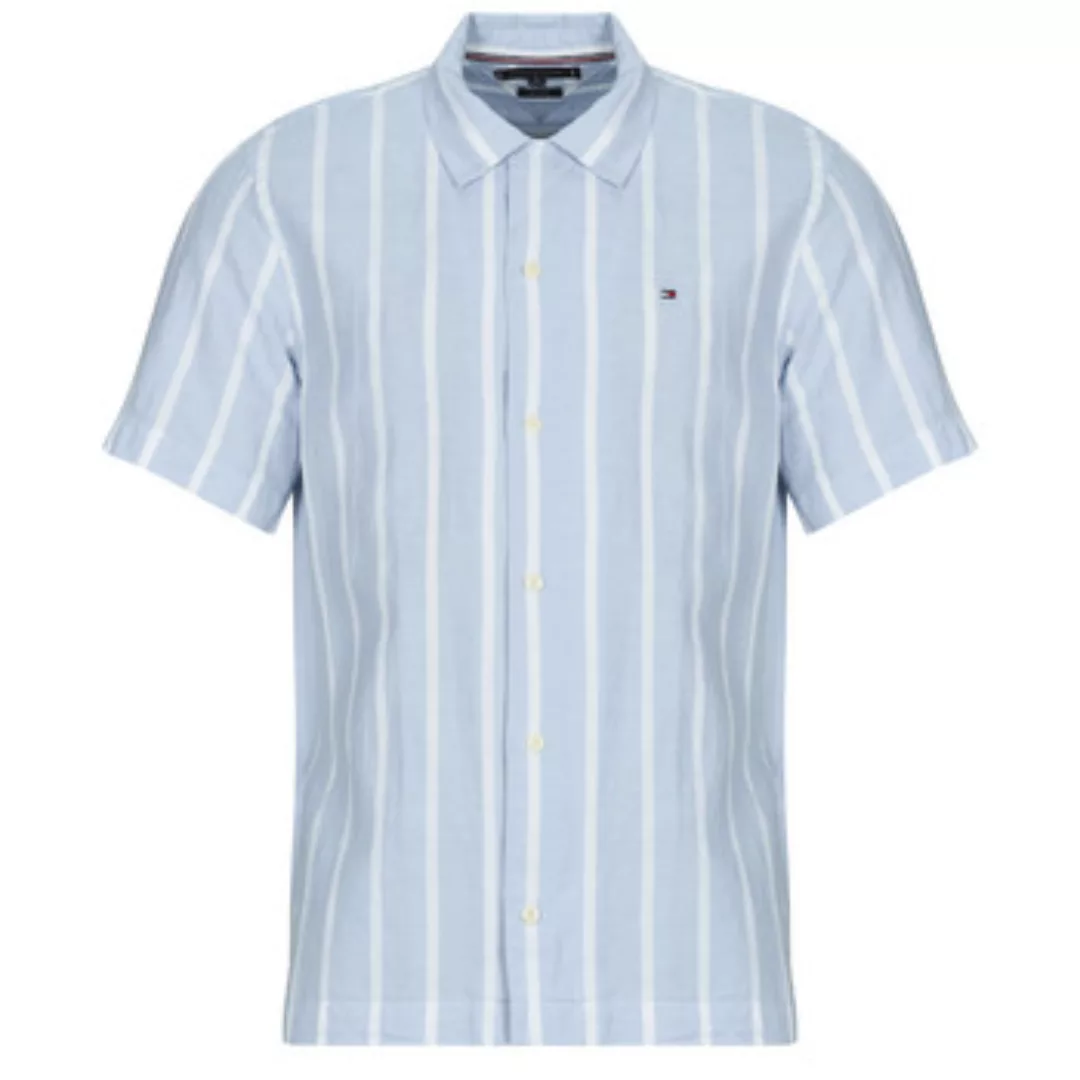 Tommy Hilfiger  Kurzarm Hemdbluse LINEN BLEND STRIPED SS RF SHIRT günstig online kaufen