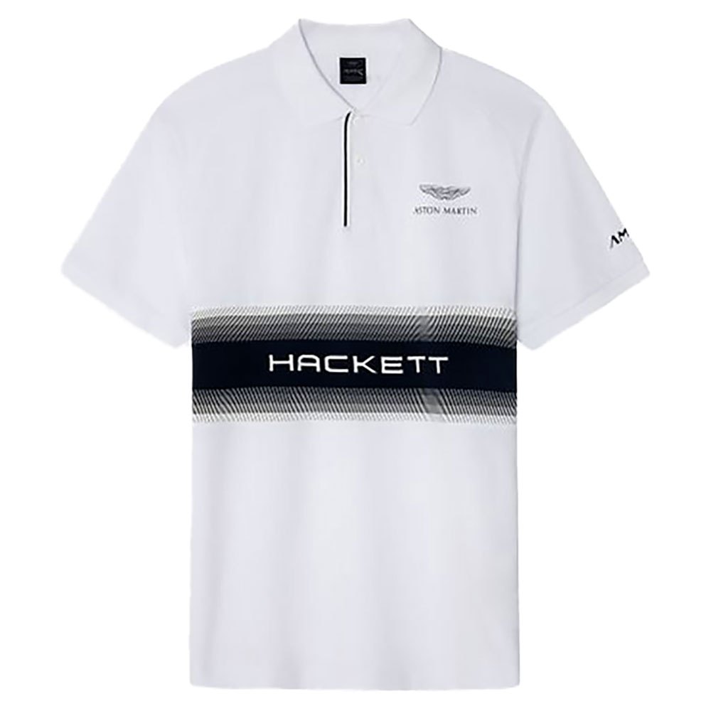Hackett Aston Martin Racing Chest Panel Kurzarm-poloshirt S White / Navy günstig online kaufen