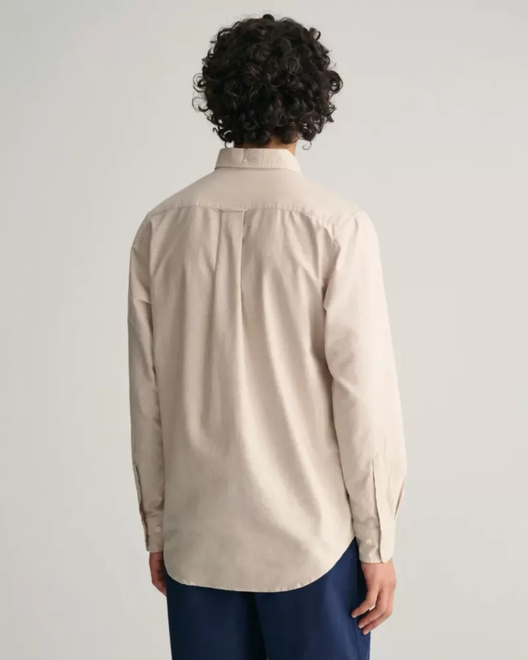 Gant Casual Hemd Oxford Beige - Größe M günstig online kaufen