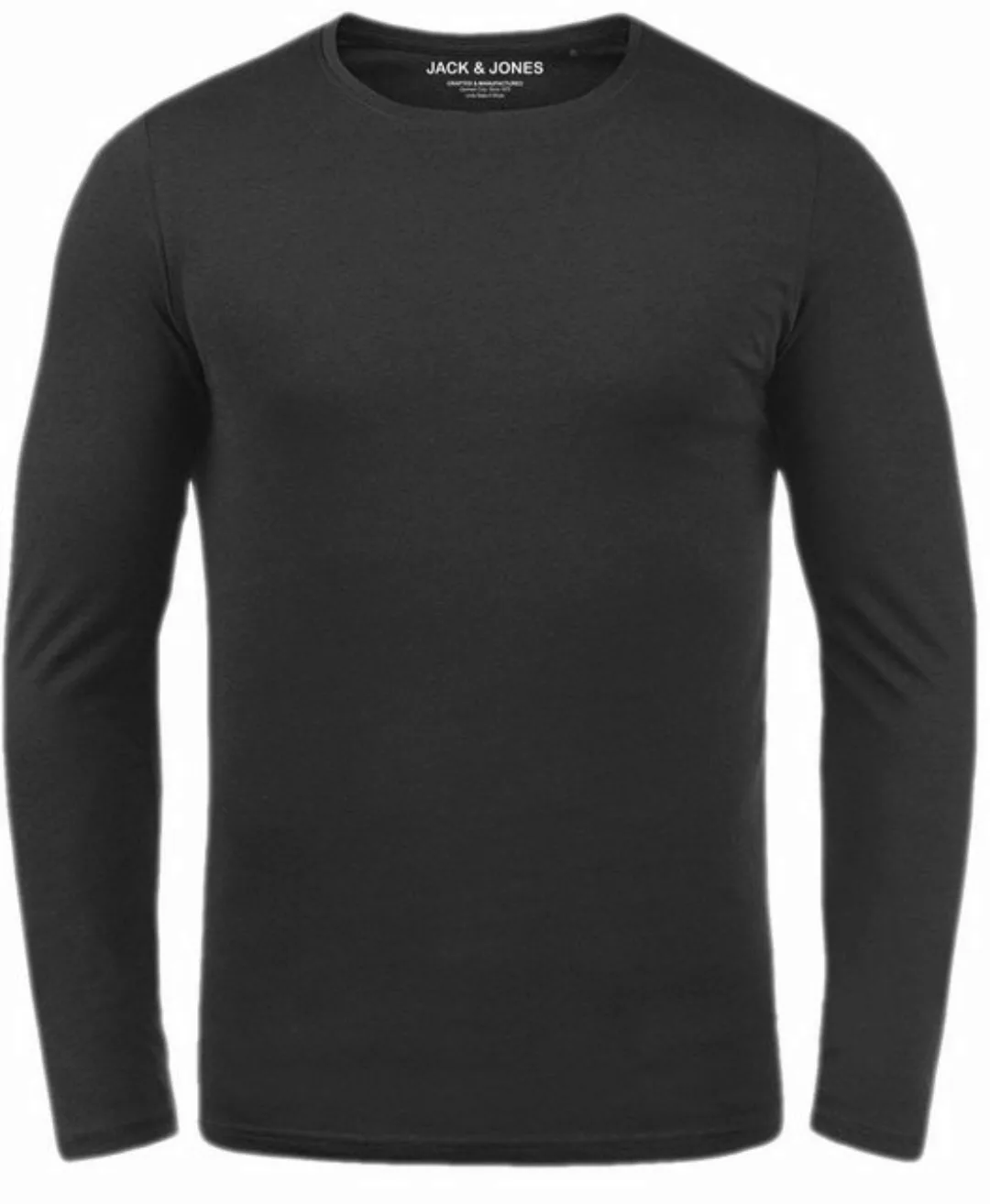 Jack & Jones Langarmshirt Basic Shirt mit Rundhalsausschnitt günstig online kaufen