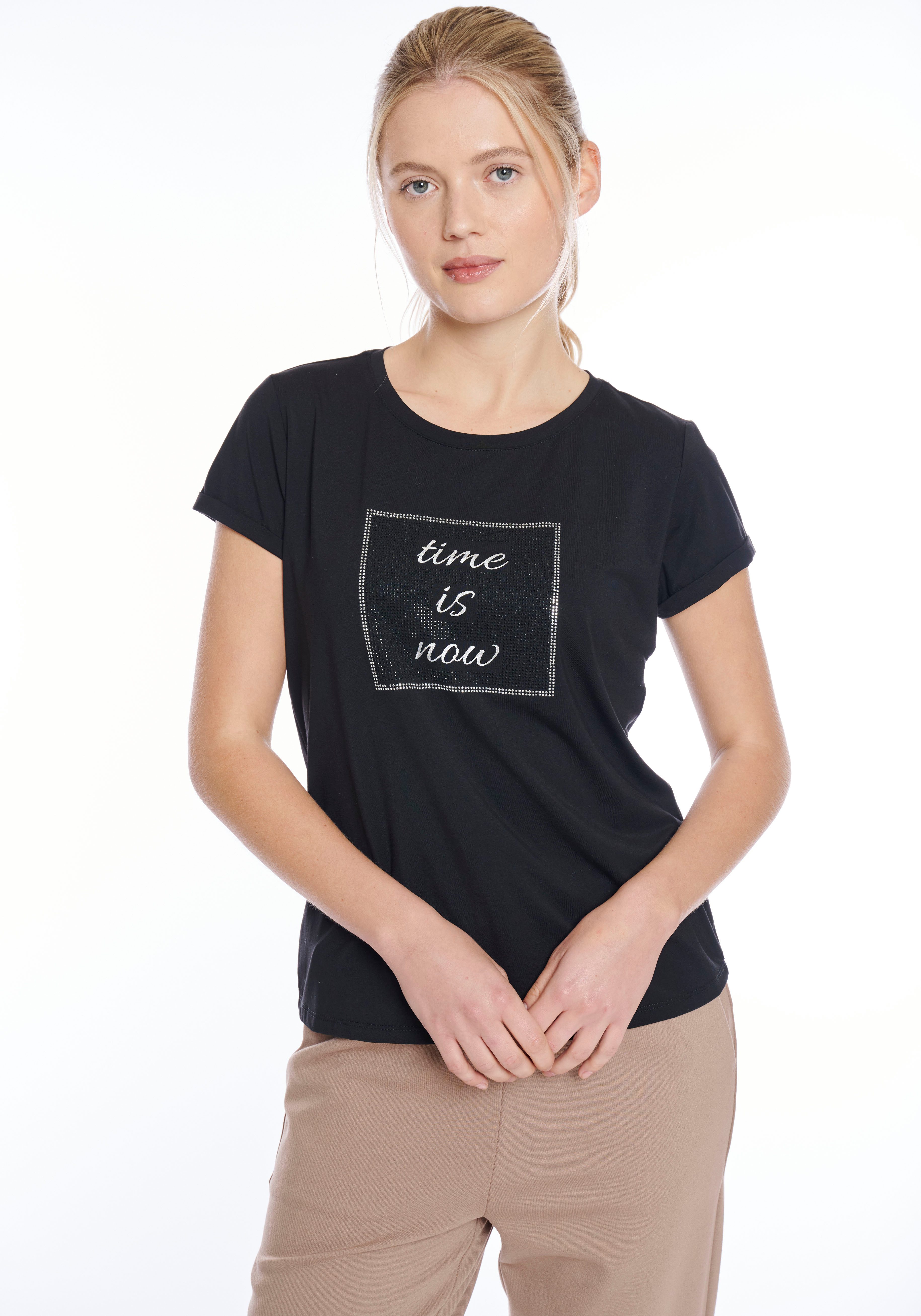 ZABAIONE T-Shirt Au44tumn mit Glitzernieten günstig online kaufen