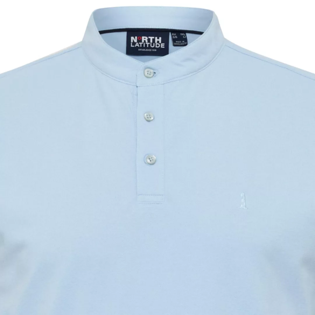 north 56 4 Poloshirt Pique Poloshirt Stehkragen in großen Größen von North, günstig online kaufen