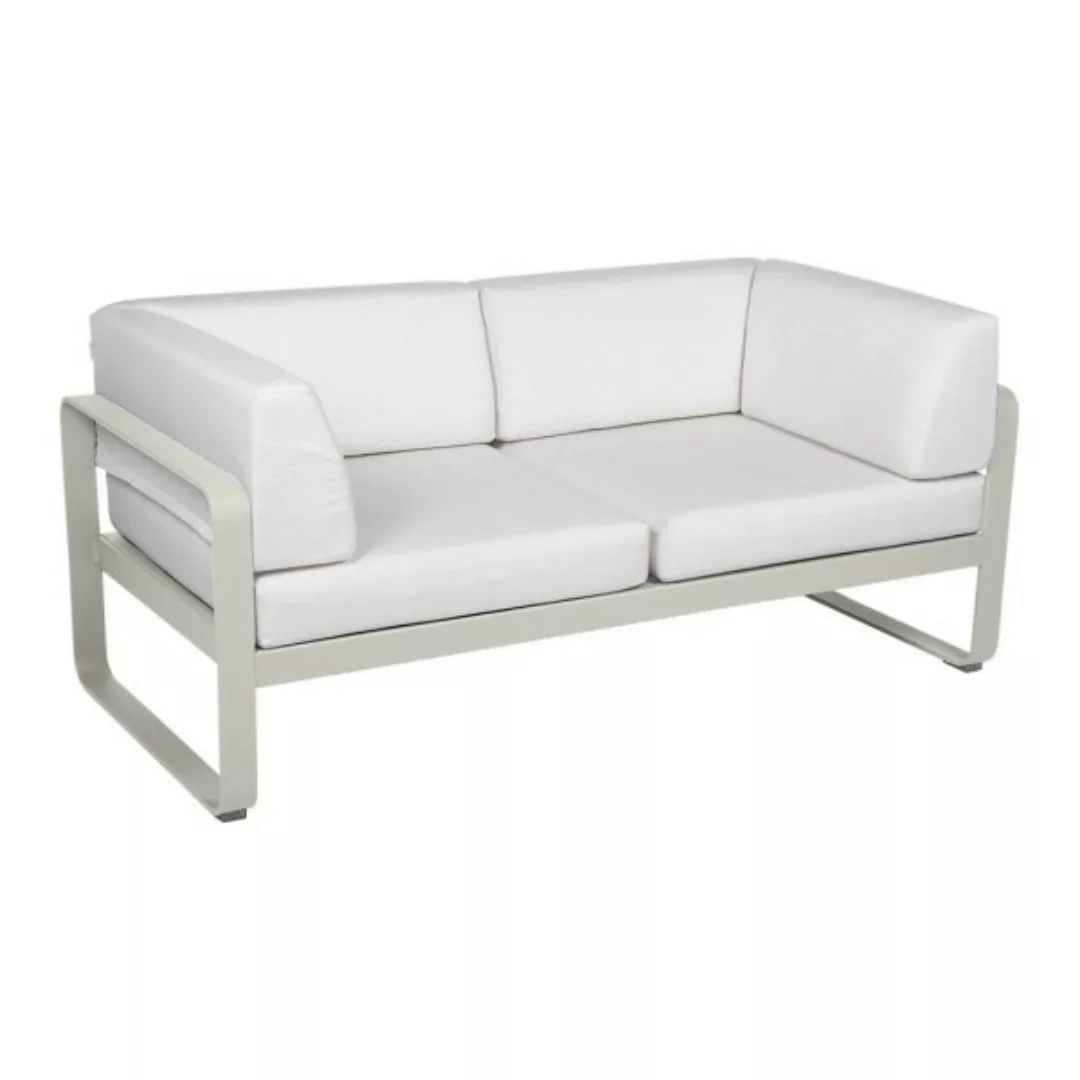 Bellevie 2-Sitzer Club Sofa A5 Lehmgrau 81 Grauweiß günstig online kaufen