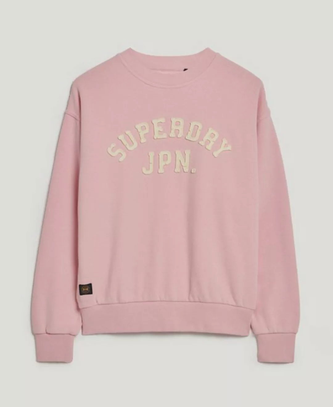 Superdry Sweater APPLIQUE ATHLETIC LOOSE SWEAT Romance Rose Pink günstig online kaufen