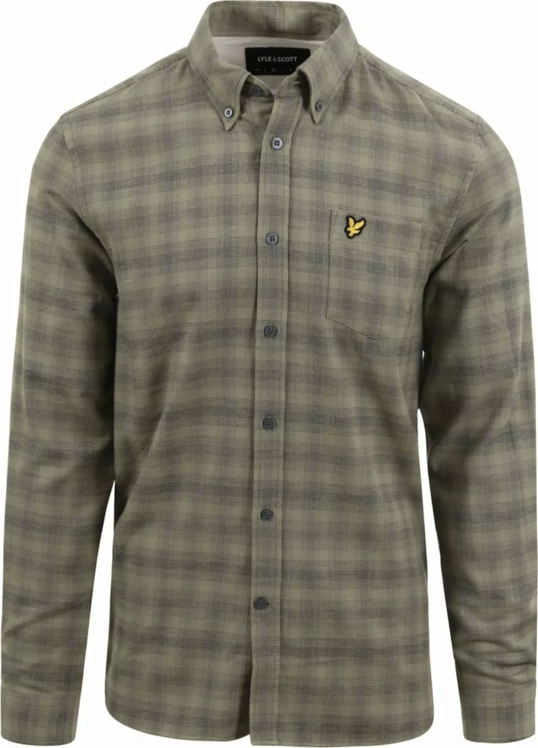 Lyle und Scott Hemd Kariert Grün - Größe XL günstig online kaufen