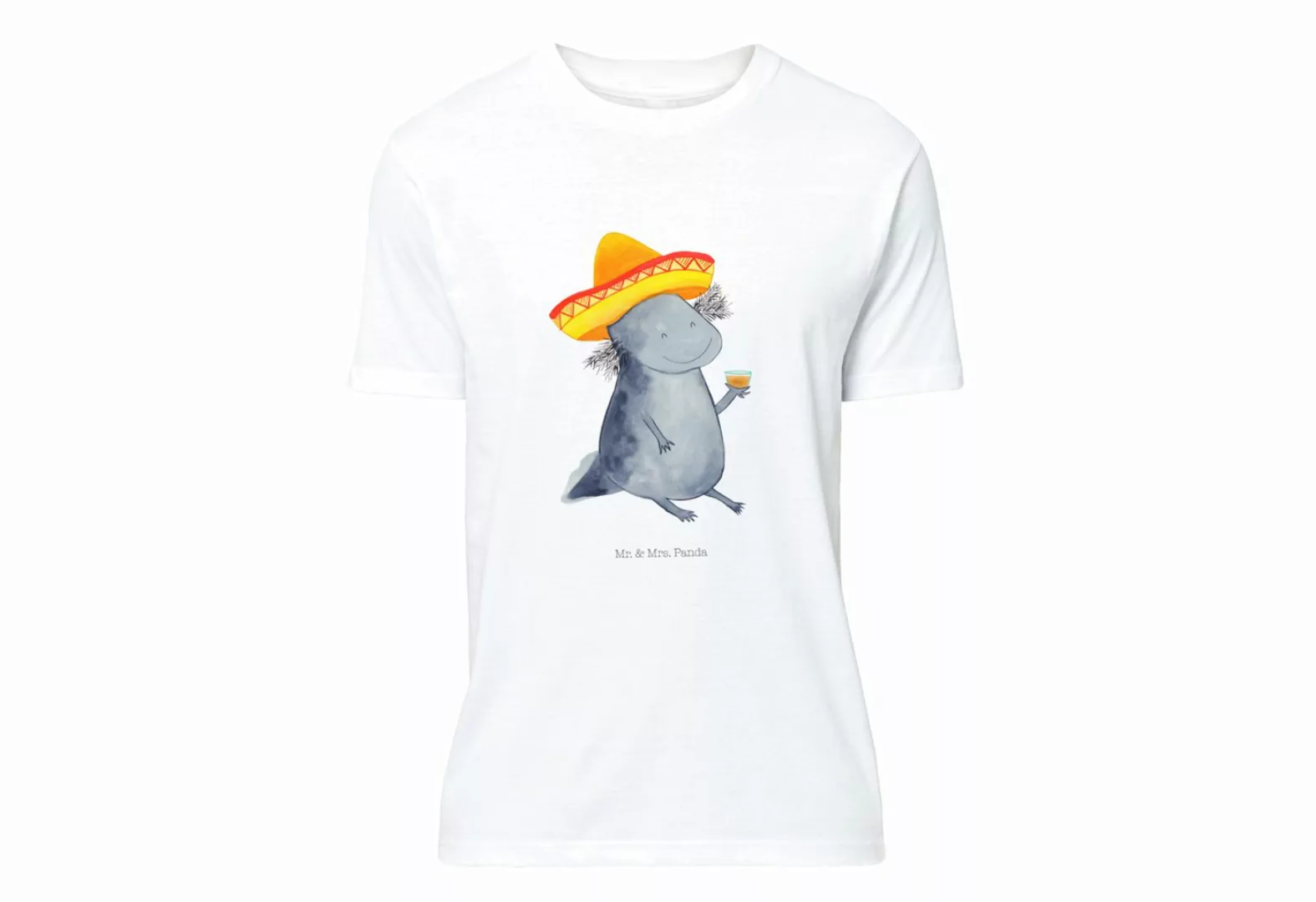 Mr. & Mrs. Panda T-Shirt Axolotl Tequila - Weiß - Geschenk, Nachthemd, feie günstig online kaufen