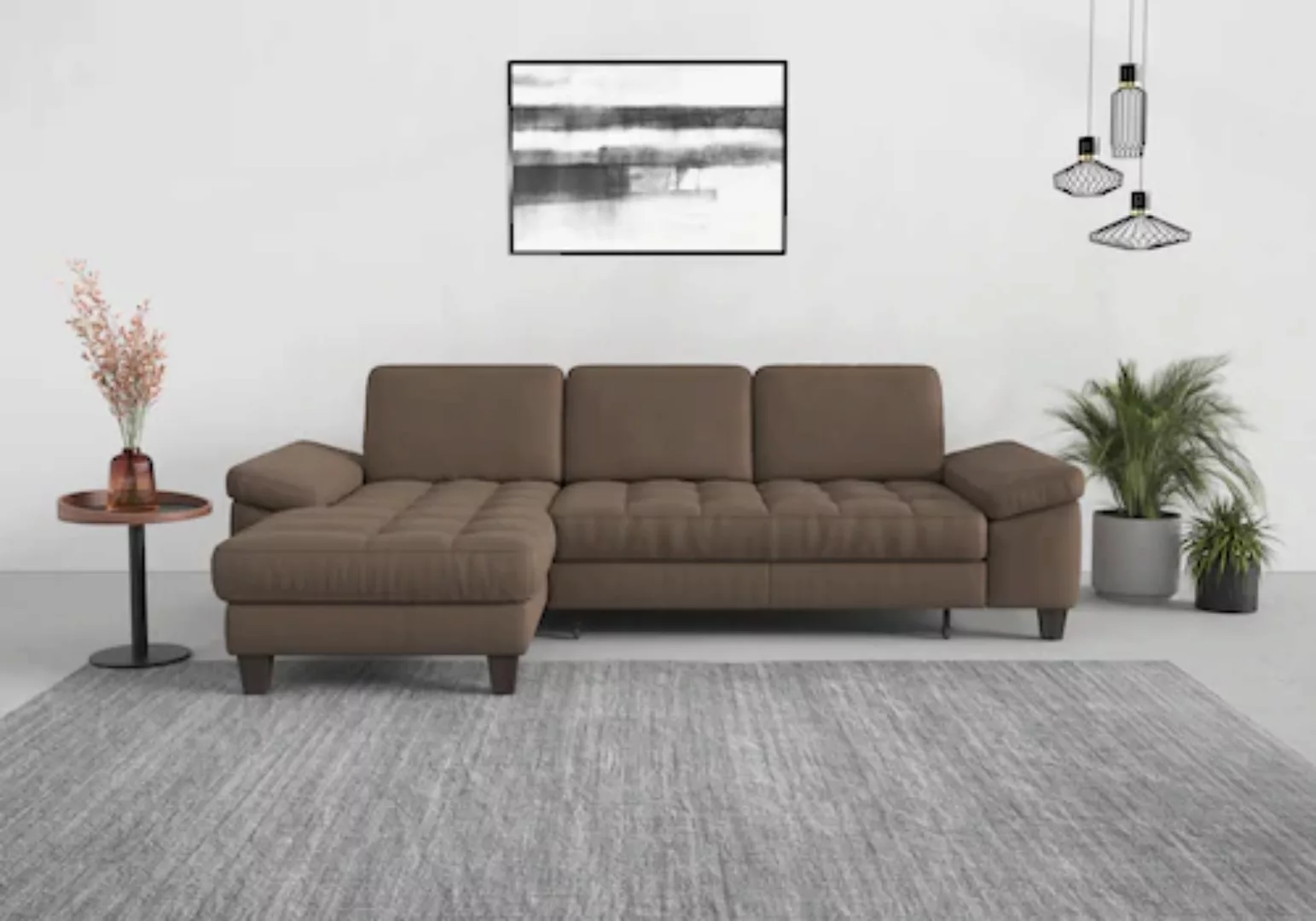 sit&more Ecksofa "Westham L-Form", Recamiere, mit oder ohne Bettfunktion, B günstig online kaufen