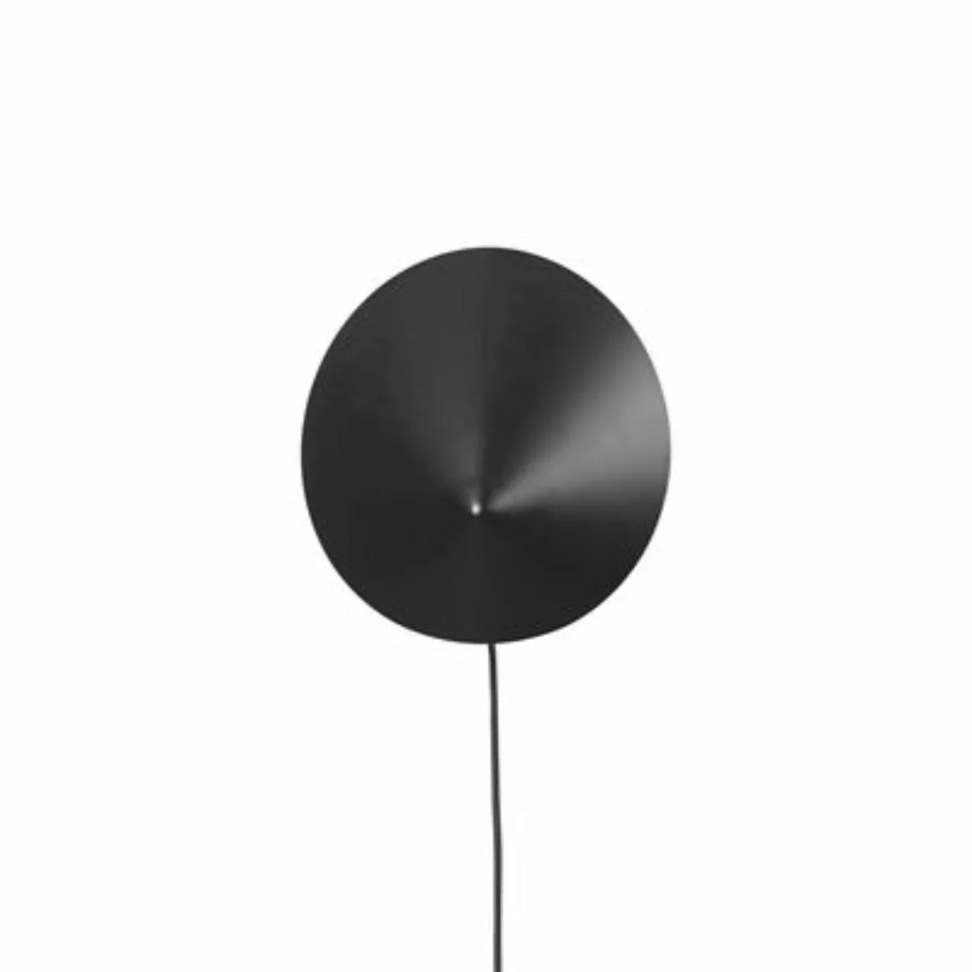 ferm LIVING Wandleuchte Arum Sconce, schwarz, 29 cm, Stecker günstig online kaufen